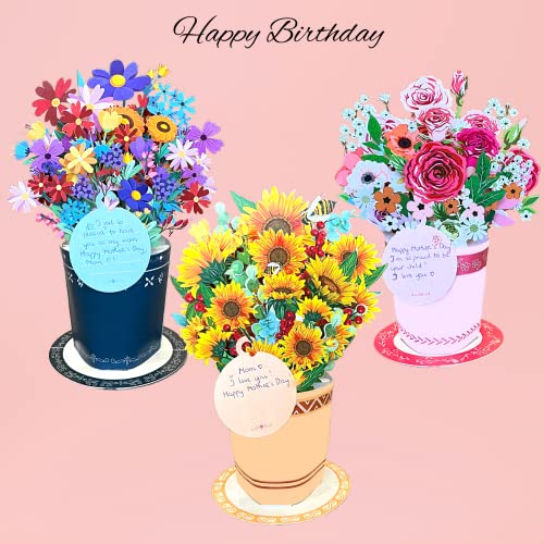 Pop Up Roses Bouquet Card