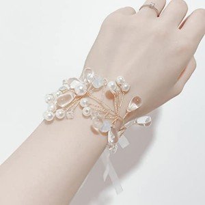 Pearl Wrist Corsage for Weddings & Events