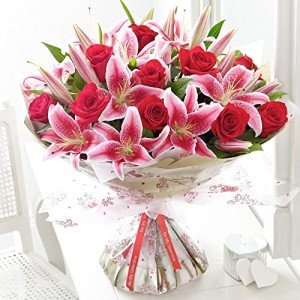 Best Rose and Lily Bouquet