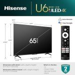Hisense 65" Mini-LED 4K Smart TV with Google