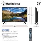 Westinghouse 32" LED TV with Built-in DVD Player
