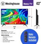 Westinghouse 43" Full HD Smart Roku TV