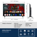 Philips 43" 4K Ultra HD Google Smart LED TV