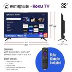 Westinghouse 32" Roku Smart LED HD TV