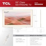 TCL 55-Inch QLED 4K Smart TV with Google TV