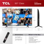 TCL 50" S5-Series 4K HDR Smart Google TV