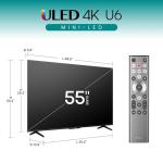 Hisense 55" U6 Series 4K Smart TV
