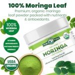 Pure Organic Moringa Powder for Smoothies & Recipes