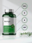 Horbäach Moringa Oleifera Powder Capsules, 6000mg