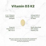 Vitamin D3 & K2 Softgels with Coconut Oil