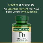 Nature's Bounty Vitamin D3 5000 IU Softgels