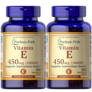 Puritans Pride Vitamin E, 450mg, 100ct (Pack of 2)
