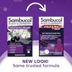 Sambucol Black Elderberry Cold and Flu Relief Tablets, 30 Count