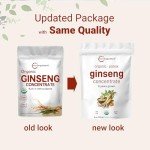 Organic Red Panax Ginseng Powder, 4 Oz, Max Strength by Micro Ingredients