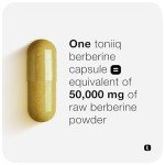 Toniiq Ultra High Purity Concentrated Berberine Supplement-90 Capsules