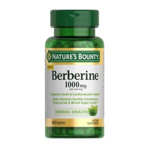 Nature's Bounty 1000mg Berberine Herbal Supplement, 60 Capsules