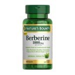 Nature's Bounty 1000mg Berberine Herbal Supplement, 60 Capsules