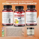 ULTRA HERBS Premium Berberine 12,200MG with Cinnamon And Milk Thistle