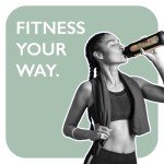 Glass Protein Shaker Bottle with Spiral Ball - Black