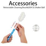 RhythmFit 34oz BPA-Free Protein Shaker Bottle