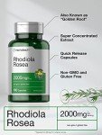 Horbäach Rhodiola Rosea 2000mg Capsules - 180 Count