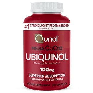 Qunol Mega Ubiquinol 100mg Softgels for Heart Health