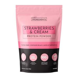 Just Ingredients - Strawberries & Cream Whey Protein Powder 34.56 oz