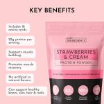 Just Ingredients - Strawberries & Cream Whey Protein Powder 34.56 oz