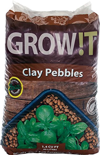 Grow!t GMC40l Clay Pebbles for Hydroponics, 40L