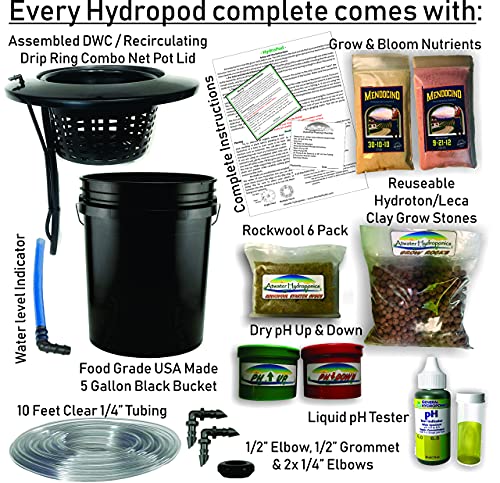 Atwater HydroPod - DWC Garden System Kit with Nutrients