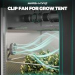 MARS HYDRO M6 Oscillating Clip Fan with WiFi Control