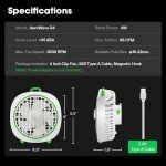 VIVOSUN AeroWave D4 Clip Fan for Hydroponics