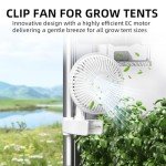 6-Inch Adjustable Clip Fan for Hydroponics - 2 Pack