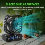 Hydroponic Grow Tent Fan with Humidity Meter