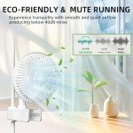 6-Inch Adjustable Clip Fan for Hydroponics - 2 Pack