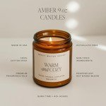 Warm and Cozy Soy Candle with Spicy Citrus Aroma