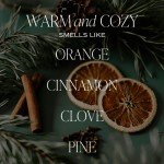 Warm and Cozy Soy Candle with Spicy Citrus Aroma