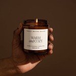 Warm and Cozy Soy Candle with Spicy Citrus Aroma
