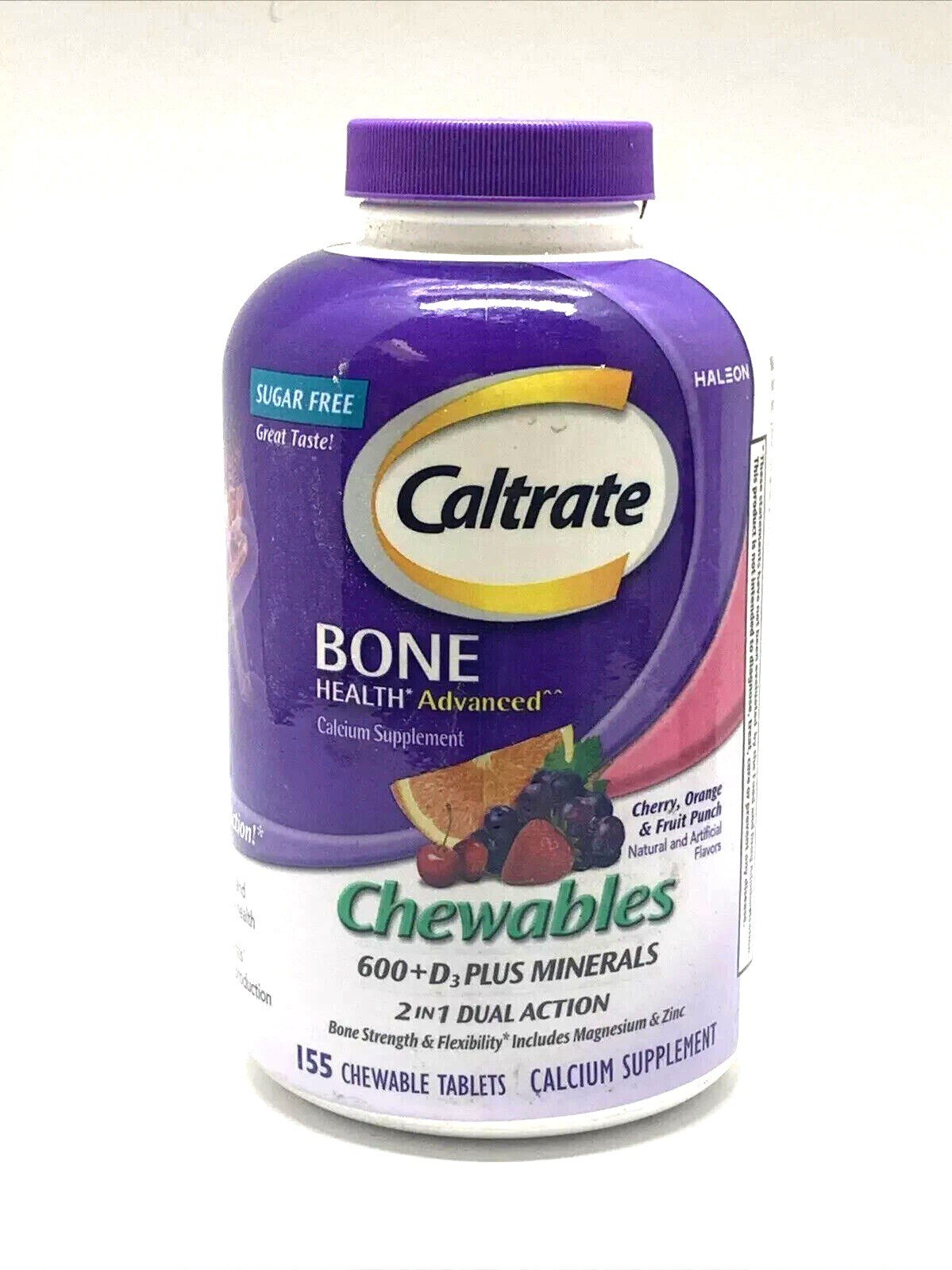 Caltrate Chewables Calcium Vitamin D Supplement - 155 Count