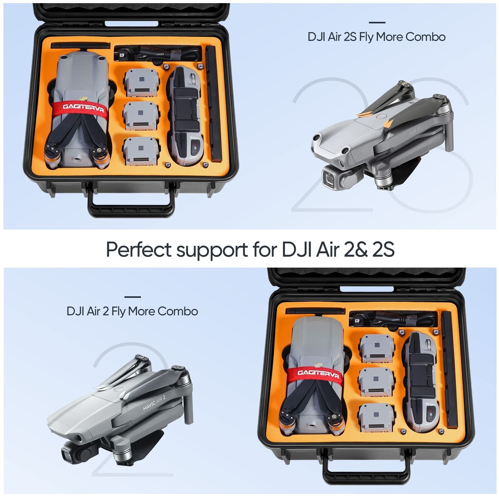 GAGITERVR Hard Case for DJI Air 2S and Accessories