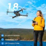 1080P FPV Drone with Camera and 2 Batteries
