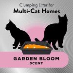 ARM & HAMMER HardBall Lightweight Easy No-Mess Scooping Garden Bloom Scent Platinum Multi-Cat Clumping Litter, 8.5LB Bag