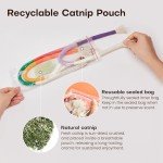 Potaroma Cat Toys Chew Ropes 3Pcs with Refillable Natural Catnip, Safe Teeth Cleaning Toy for Indoor Kittens, Interactive Cat Nip Kitty Toys for All Breeds 19.5 Inches