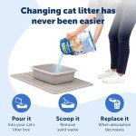 PetSafe ScoopFree Premium Fresh Scent Crystal Cat Litter, Superior Odor Control, Absorbs 5X Faster, Low Tracking for Less Mess, Lasts up to 2 Months, Lightly Scented (8 lb Bag)