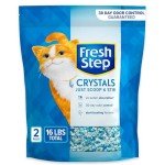 Fresh Step Crystals, Premium Cat Litter, Scented, 8 Pounds, Pack of 2 (Package May Vary)