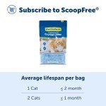 PetSafe ScoopFree Premium Fresh Scent Crystal Cat Litter, Superior Odor Control, Absorbs 5X Faster, Low Tracking for Less Mess, Lasts up to 2 Months, Lightly Scented (8 lb Bag)