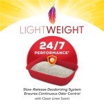 Purina Tidy Cats LightWeight, Low Dust, Clumping Cat Litter Odor Control 24/7 Performance Multi Cat Litter - 6 lb. Jug