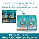 Purina ONE Natural, High Protein, Grain Free Dry Cat Food, True Instinct With Real Chicken - 6.3 Lb. Bag