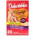 Delectables Squeeze Up Non-Seafood Variety Pack Lickable Cat Treat, 20 Count (Pack of 1)