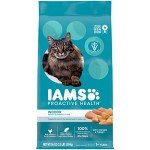 IAMS PROACTIVE HEALTH Adult Indoor Weight Control & Hairball Care Dry Cat Food with Chicken & Turkey Cat Kibble, 3.5 lb. Bag